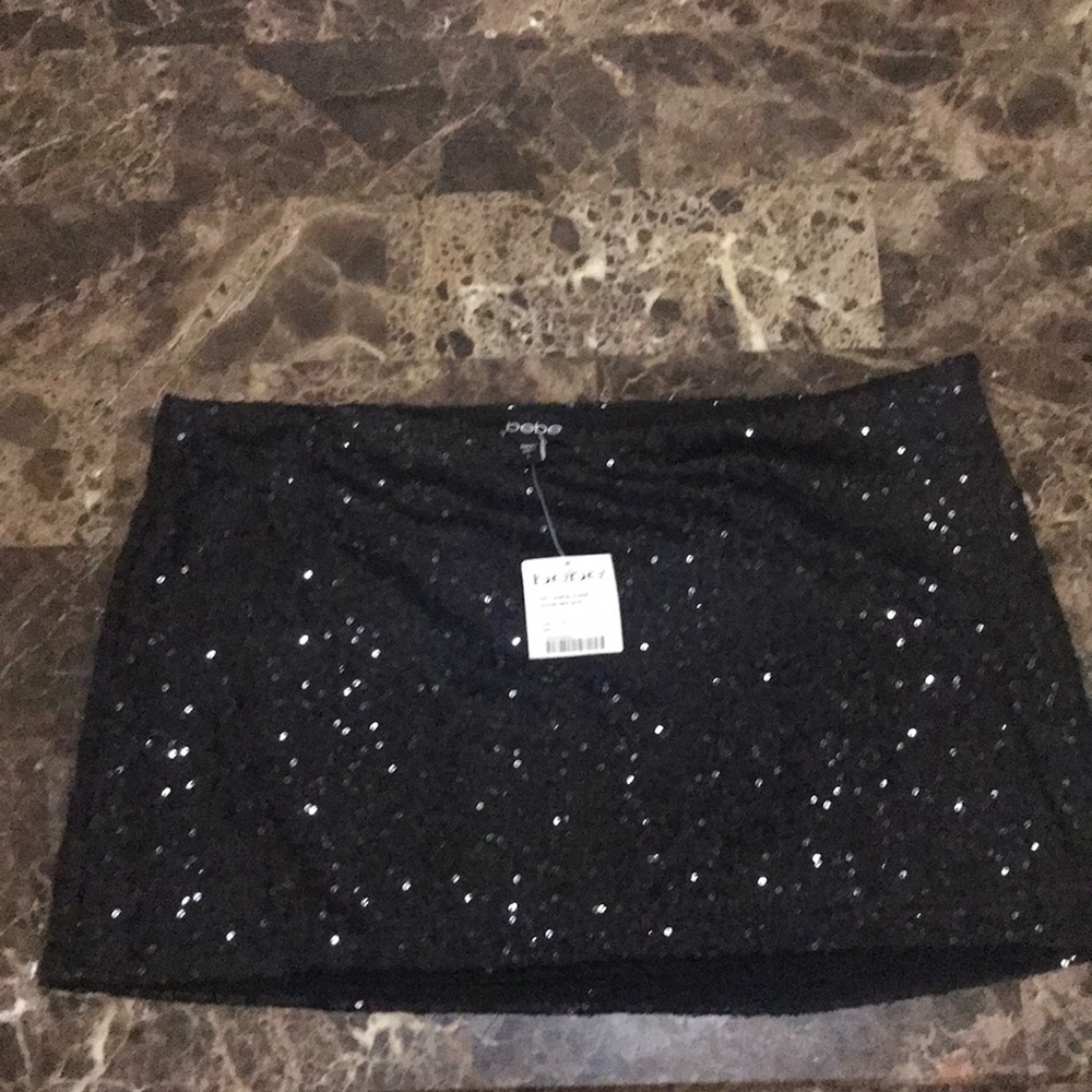 Bebe sequin mini skirt